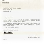 lettera di apprezzamento dell'Assessore alla Cultura della Regione Lombardia (2004)