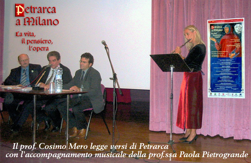 Un momento magico nel Convegno 'Petrarca a Milano (2004)