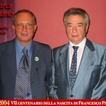 Massimo de Rigo e lo storico Nerio de Carlo al Convegno (2004)