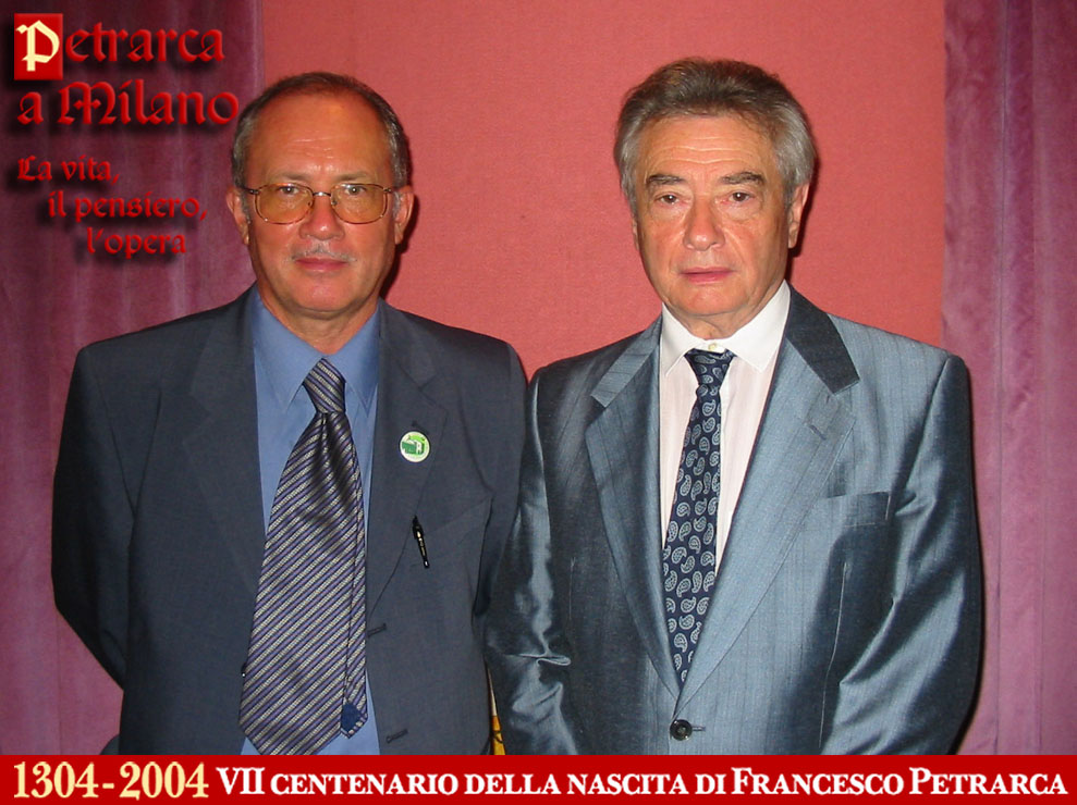 Massimo de Rigo e lo storico Nerio de Carlo al Convegno (2004)