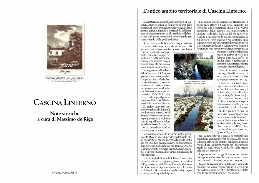 Note storiche Linterno e il suo territorio (2008)