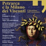 Poster conferenza 'Petrarca e la Milano dei Visconti) Università Popolare (2018)