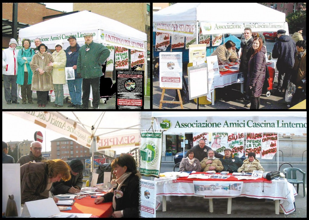 Il nostro indimenticabile presidente Alberto Bega con il gazebo itinerante (2002-2005)