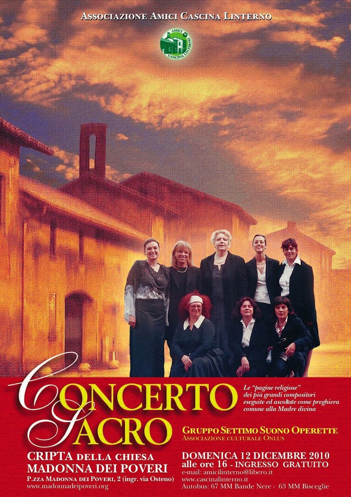 'Concerto Sacro natalizio'. Locandina (2010) 'Concerto Sacro natalizio'. Locandina (2010)