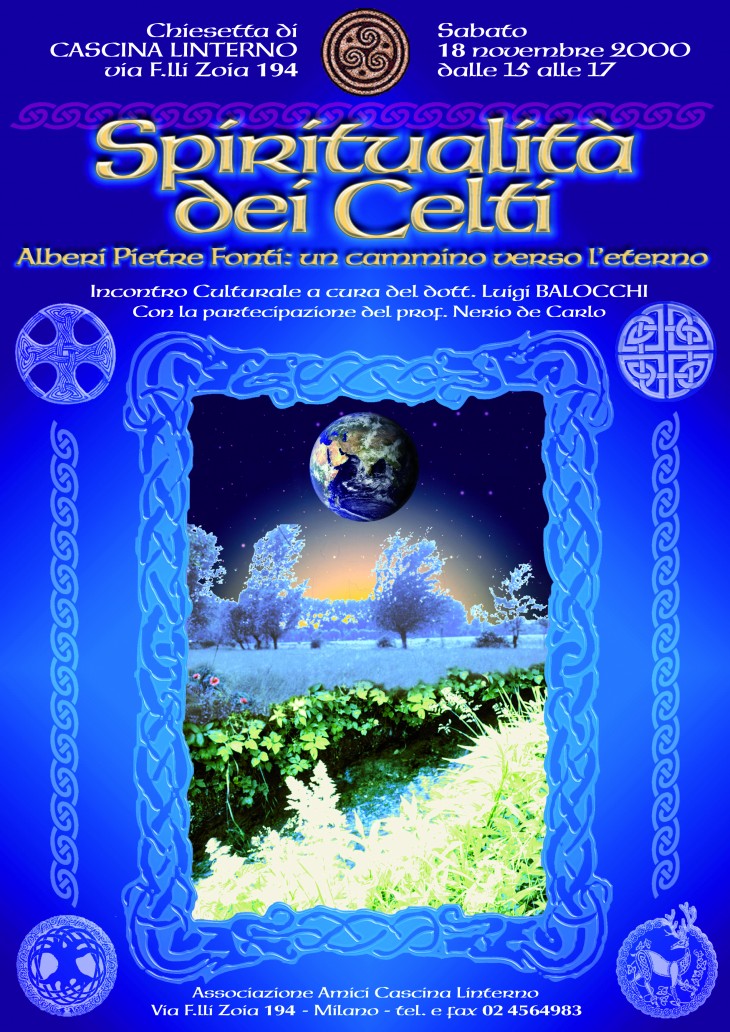 Conferenza "Spiritualità dei Celti". Locandina (2000)
