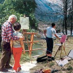Nonno Theo, papà Massimo e Danile, tre generazioni in campo (1992)