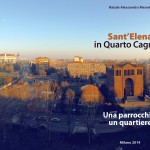 Copertina e retro libro storia della parrocchia di Sant'Elena (2015)