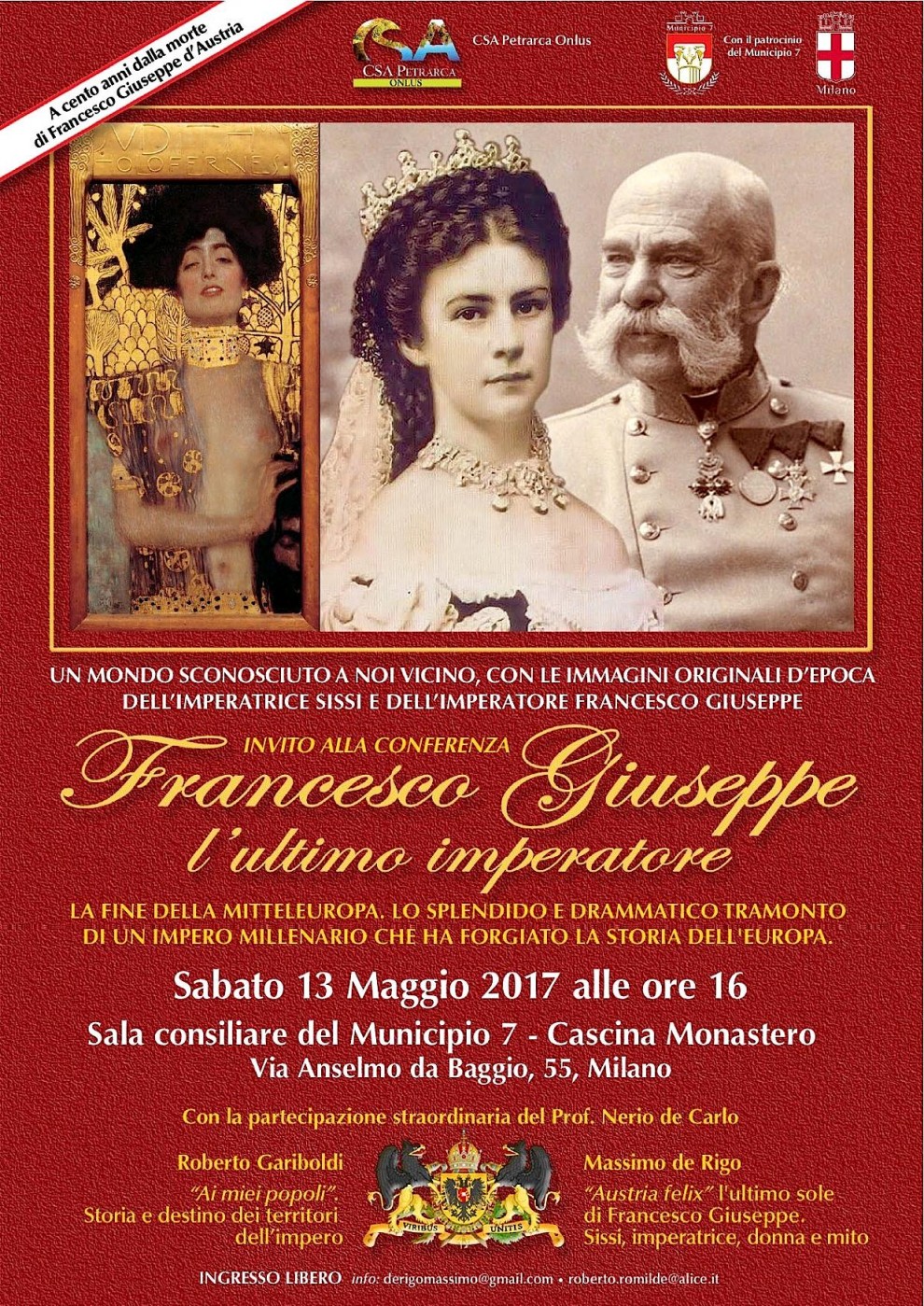 Poster Conferenza 'Francesco Giuseppe. L'ultimo imperatore' (2017)