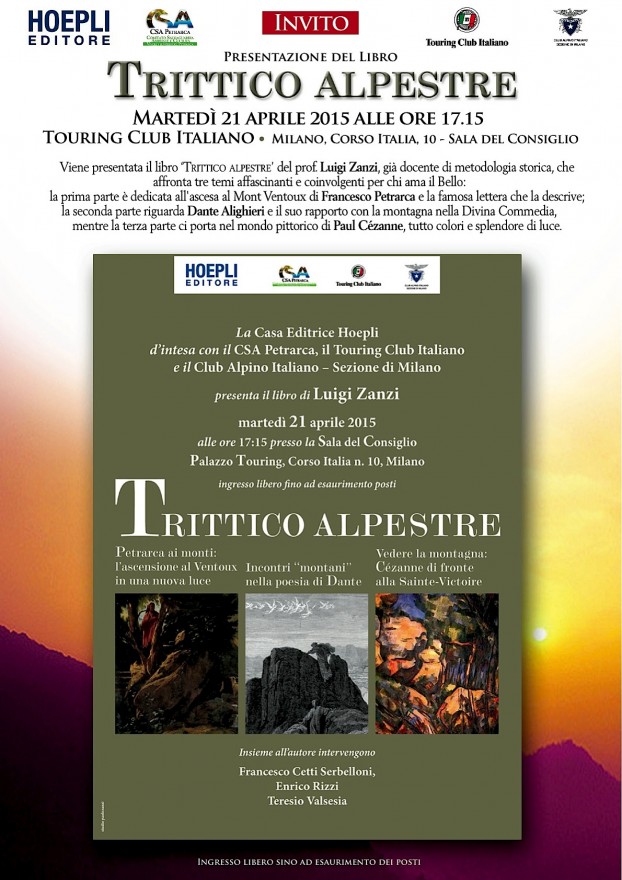 Poster Trittico Alpestre di Luigi Zanzi (2015)