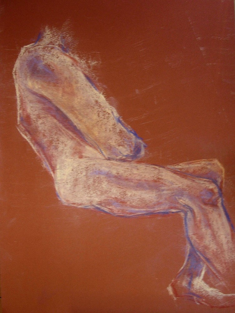 Studio posa seduta. Pastello (2011)