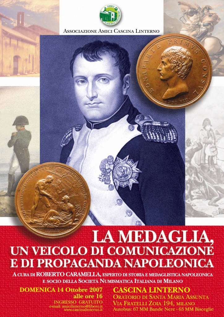 Conferenza "La medaglia Napoleonica". Locandina (2008)