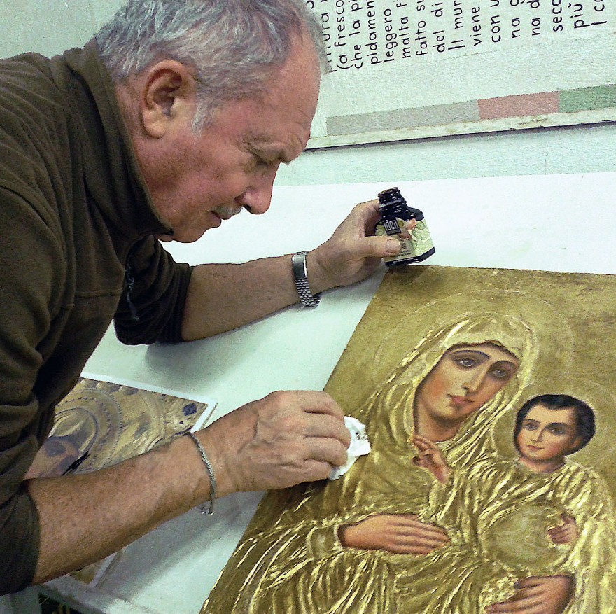 Antichizzazione icona Maria della Dormizione