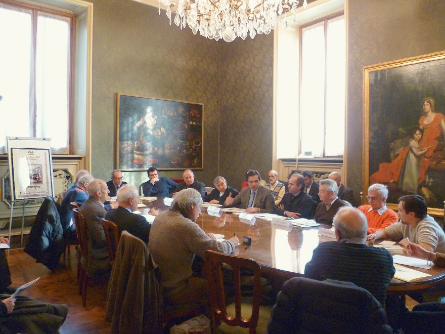 Presentazione a Palazzo Marino, sala Marra, del saggio storico "Milano Expo 2015 per Petrarca"