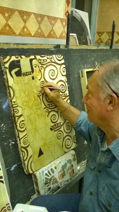 Fase definitivo graffito Klimt (2015)